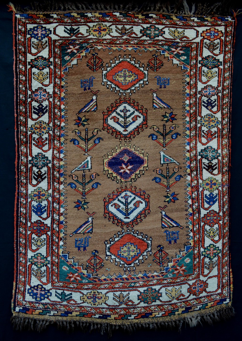 Antique Luri Tribal Rug, Nasrabad, Luristan, Western Persia.