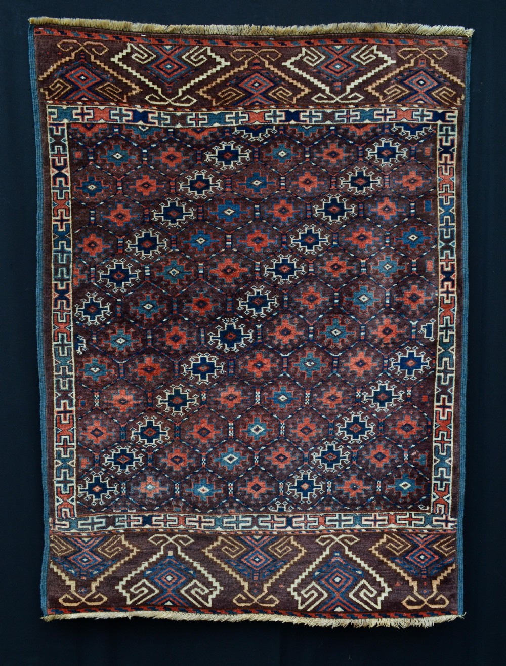 Antique Turkmen Wedding Rug, Yomut Tribes, Trans-Caspian Steppes, Turkmenistan, Central Asia.