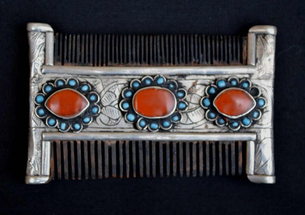 Antique Turkmen Comb, Tekke Tribes, Turkmenistan, Central Asia.