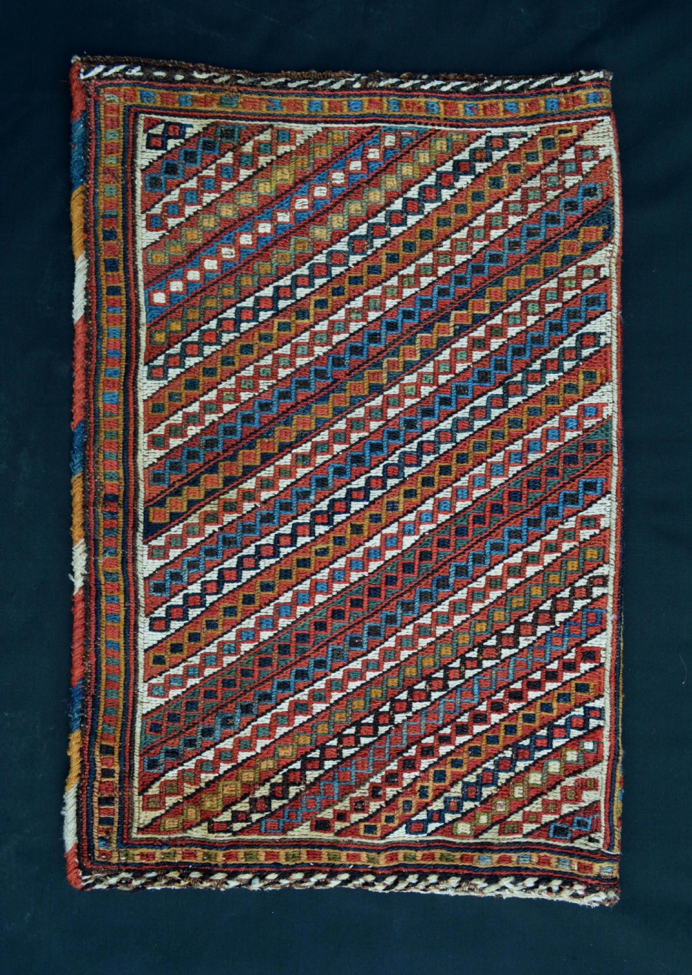 Spindle/Water-Pipe Bag, Afshar Tribes, Kerman Province, Southern Persia.