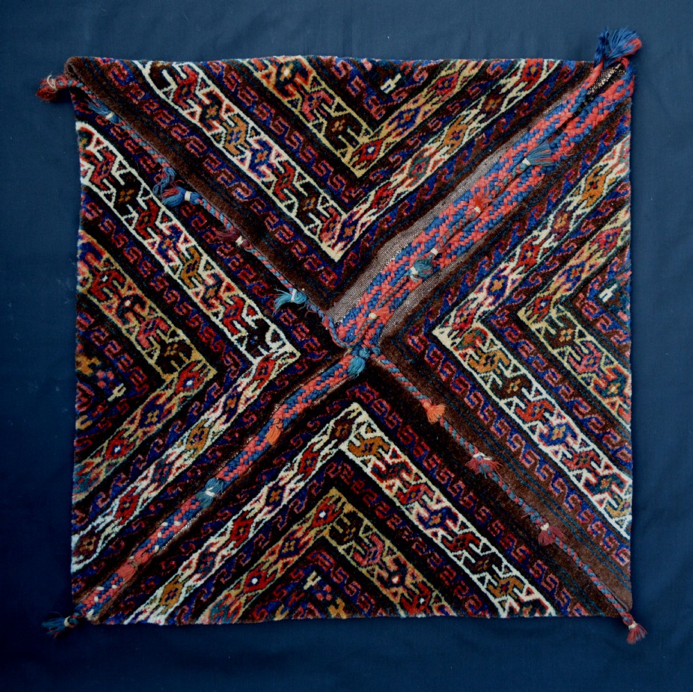 Antique Turkmen Bokche (Dowry Bag), Yomut Tribe, Trans-Caspian Steppes, Turkmenistan.