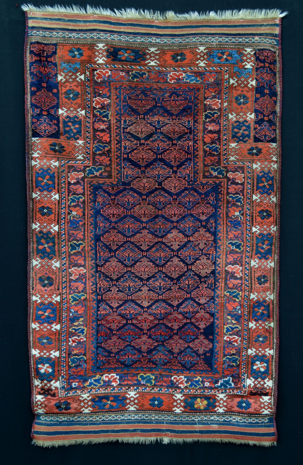 Antique Prayer-Rug, Timuri Tribes, Borderlands of Eastern Persia and Western Afghanistan.