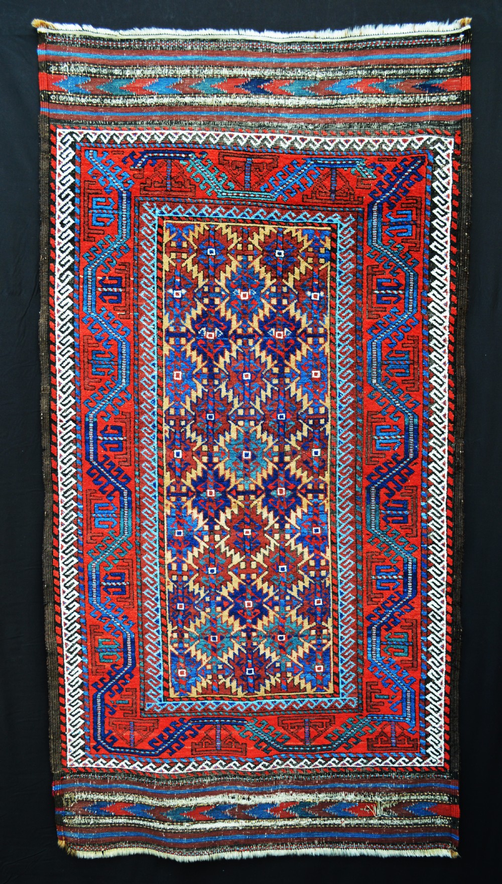 Antique Baluch Tribal Rug, Khorassan Province, North-East Persia.