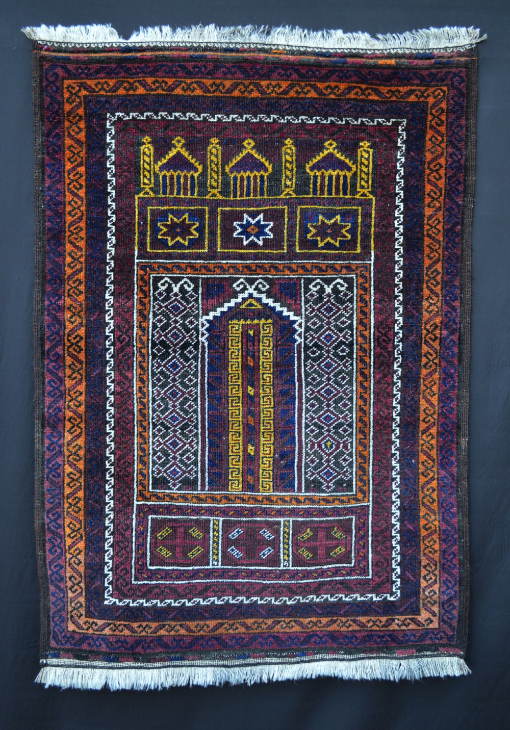 Baluch Prayer-Rug, Sistan Province, South-East Persia.