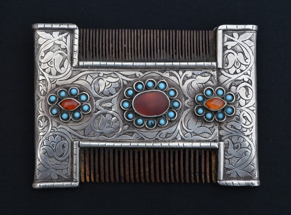 Antique Turkmen Comb, Tekke Tribes, Turkmenistan.