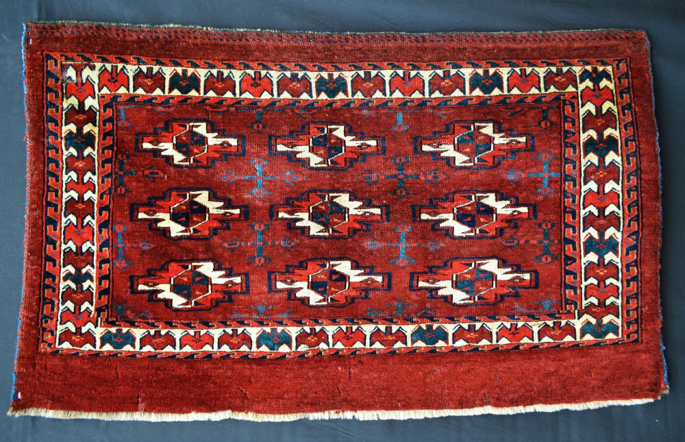 Antique Turkmen Chuval, Yomut Tribes, Trans-Caspian Steppes, Turkmenistan.
