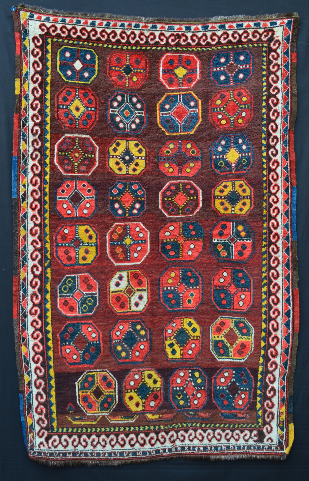 Antique Qaraqalpaq Rug, Aral Delta, Qaraqalpaqstan, Central Asia.