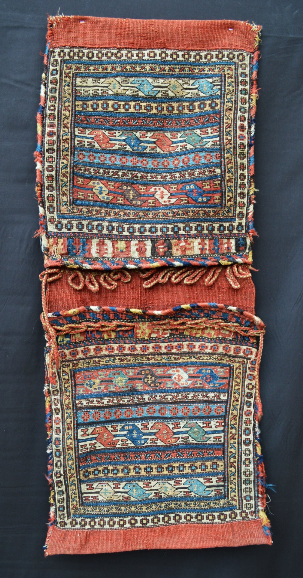 Antique Saddle-Bags (khorjin), Shahsevan Tribes, Moghan, Azerbaijan.