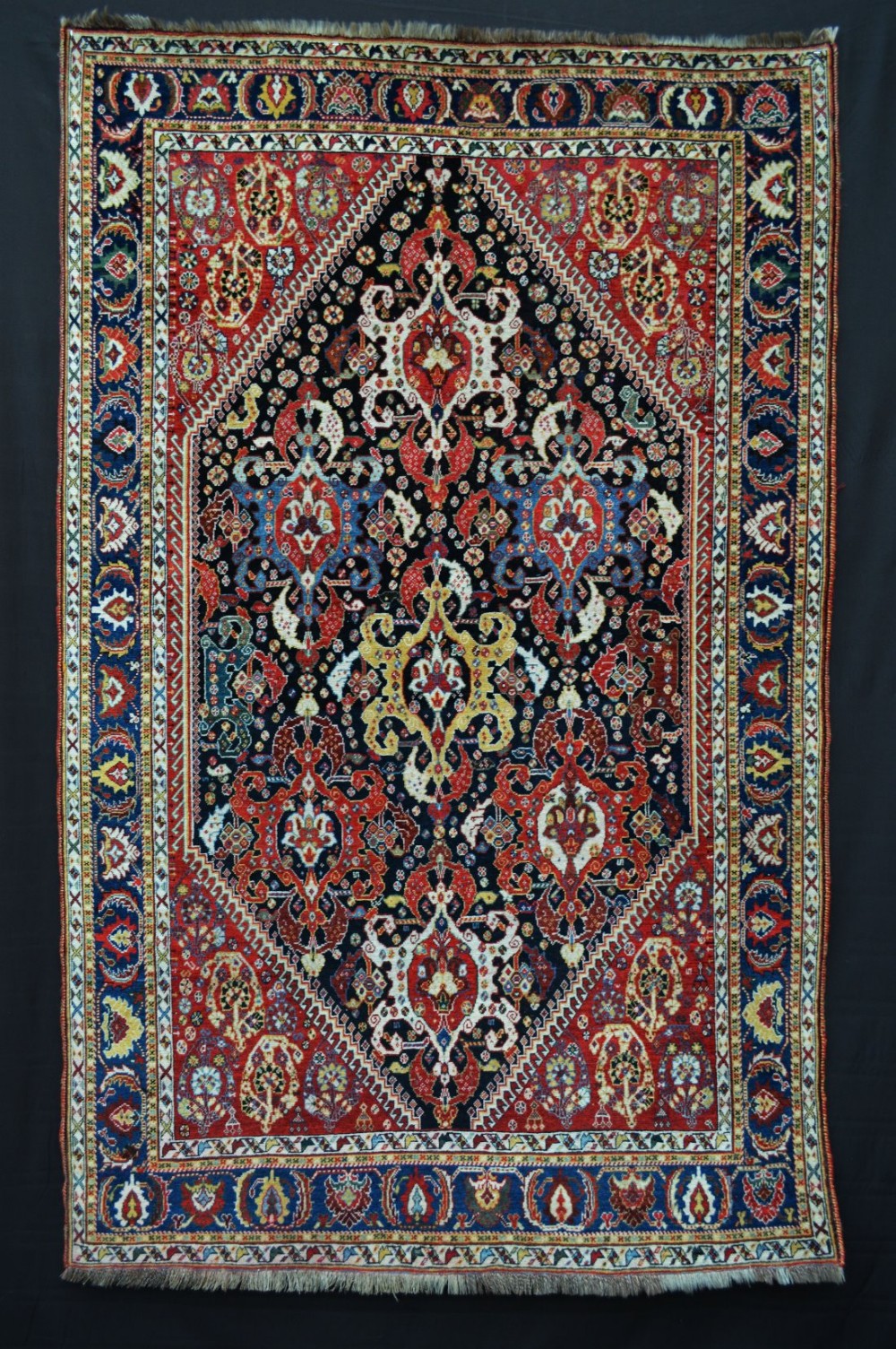 Antique Qashqa'i Rug, Kashkuli Sub-Tribe, Fars Province, South-West Persia.