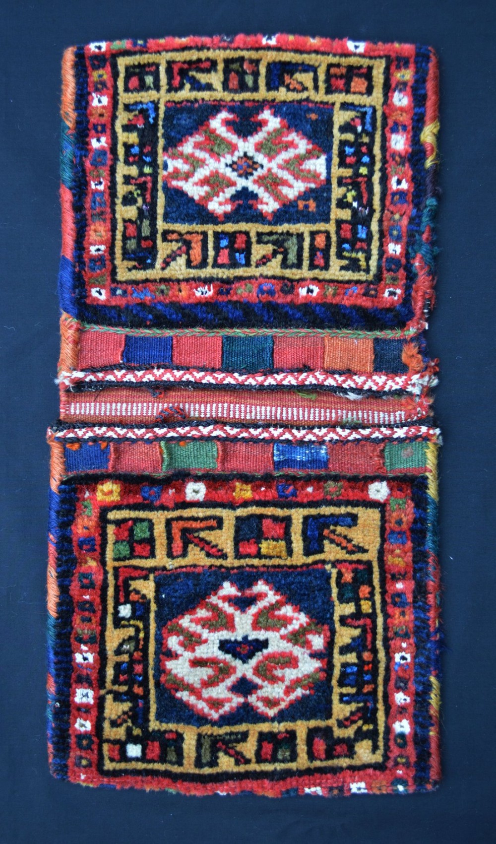 Antique Mini Saddlebags, Bakhtiari Nomads, Western Persia.