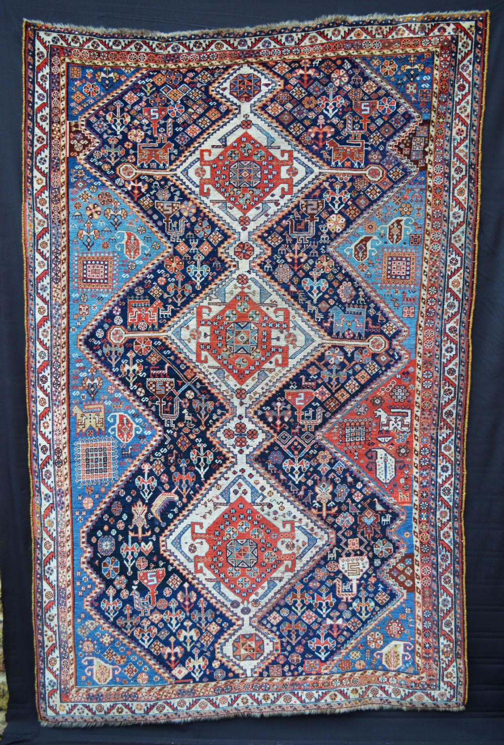Antique Qashqa'i Tribal Rug, Fars Province, South-West Persia