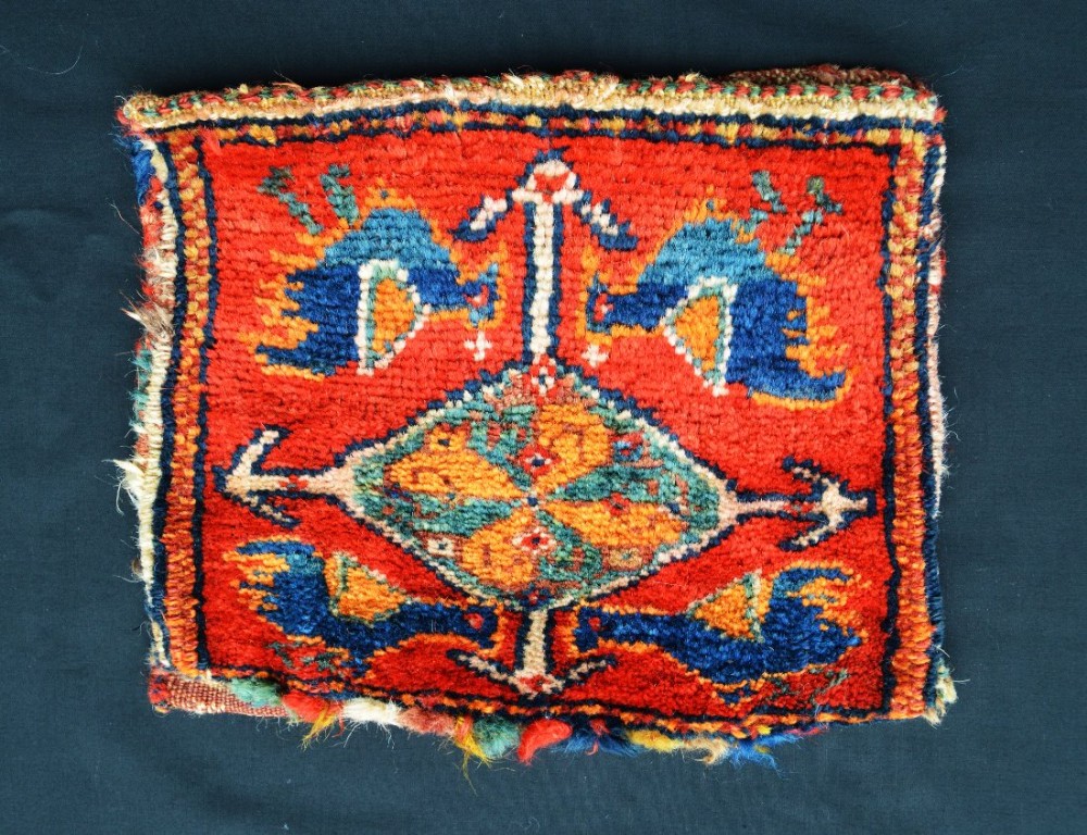 Antique Vanity-Bag, Khamseh Confederacy Tribes, South-West Persia.