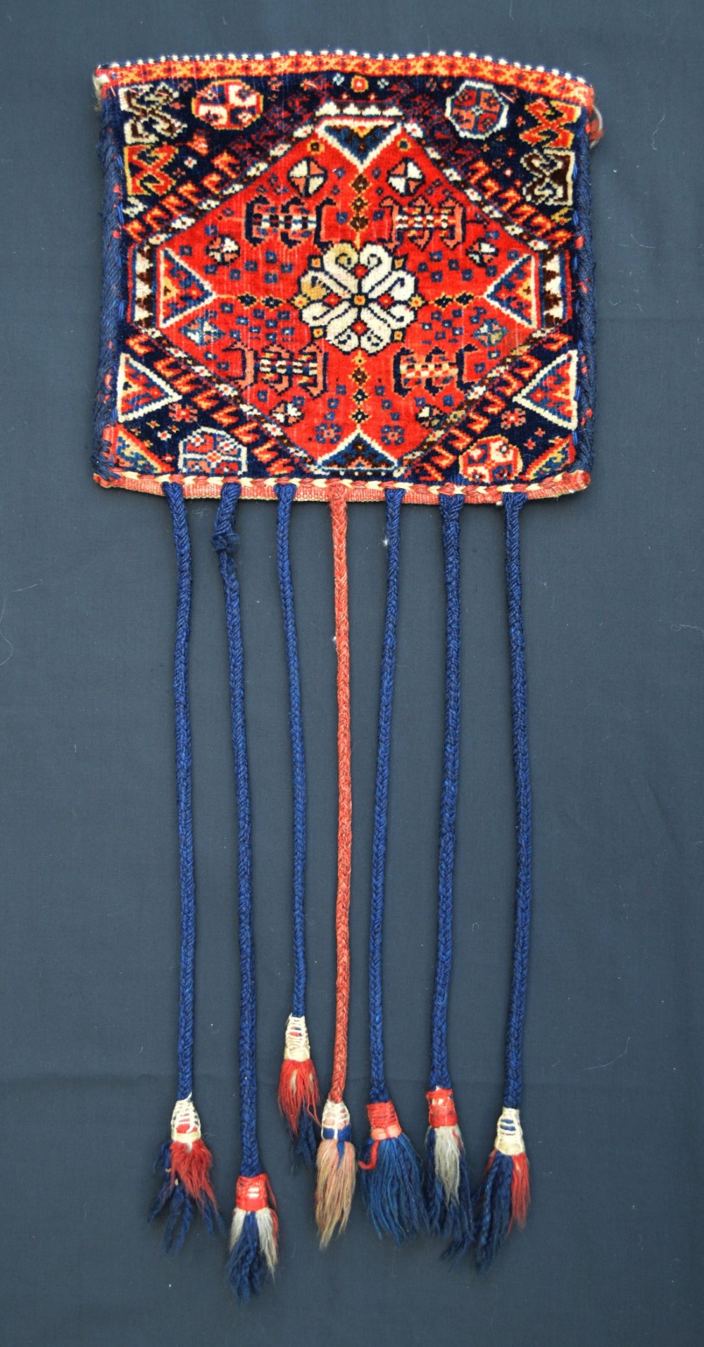 Antique Vanity-Bag (chanteh), Qashqa'i Tribes, Fars Province, South-West Persia.