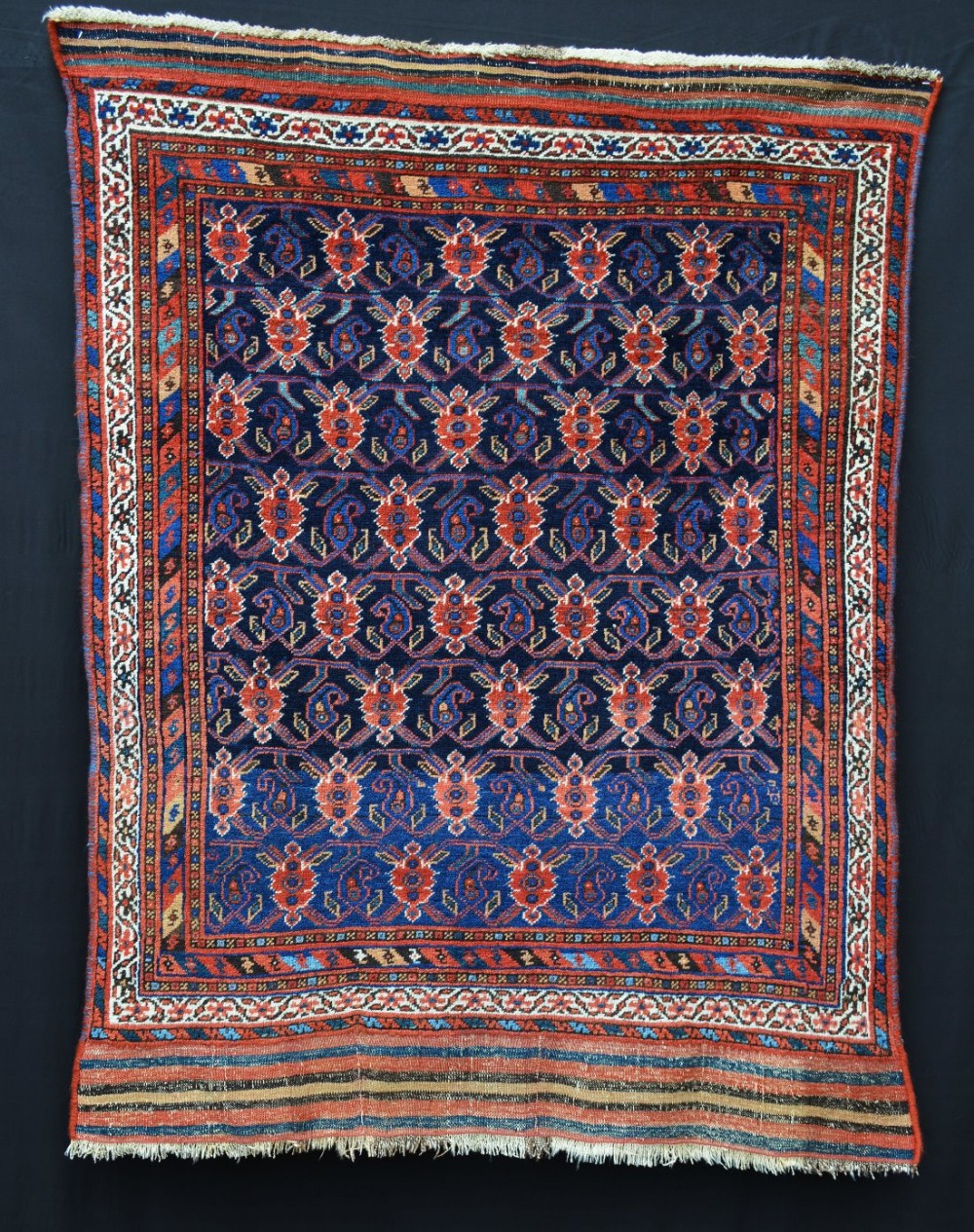 Antique Afshar Tribal Rug, Sirjan, Kerman Province, Southern Persia.