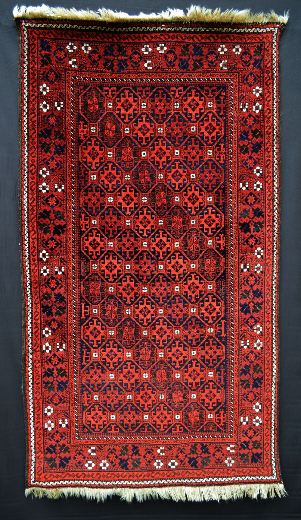 Antique Baluch Ali Mirza'i Tribal Rug, Khorassan Province, North-East Persia.