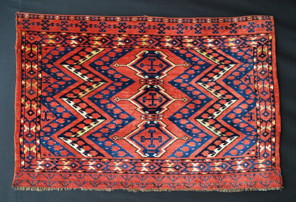 Antique Turkmen Chuval, Ersary Tribes, Beshir Area, Middle Amu Darya Region, Turkmenistan.