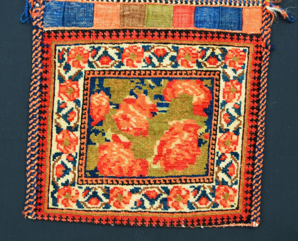 Antique Khorjin (mini saddle-bags), Afshar Nomads of Aqta'e, Kerman Province, South-West Persia. View II