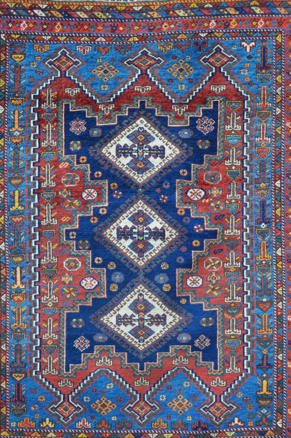Antique Afshar Tribal Rug, Sirjan Region, Kerman Province, Southern Persia. View II