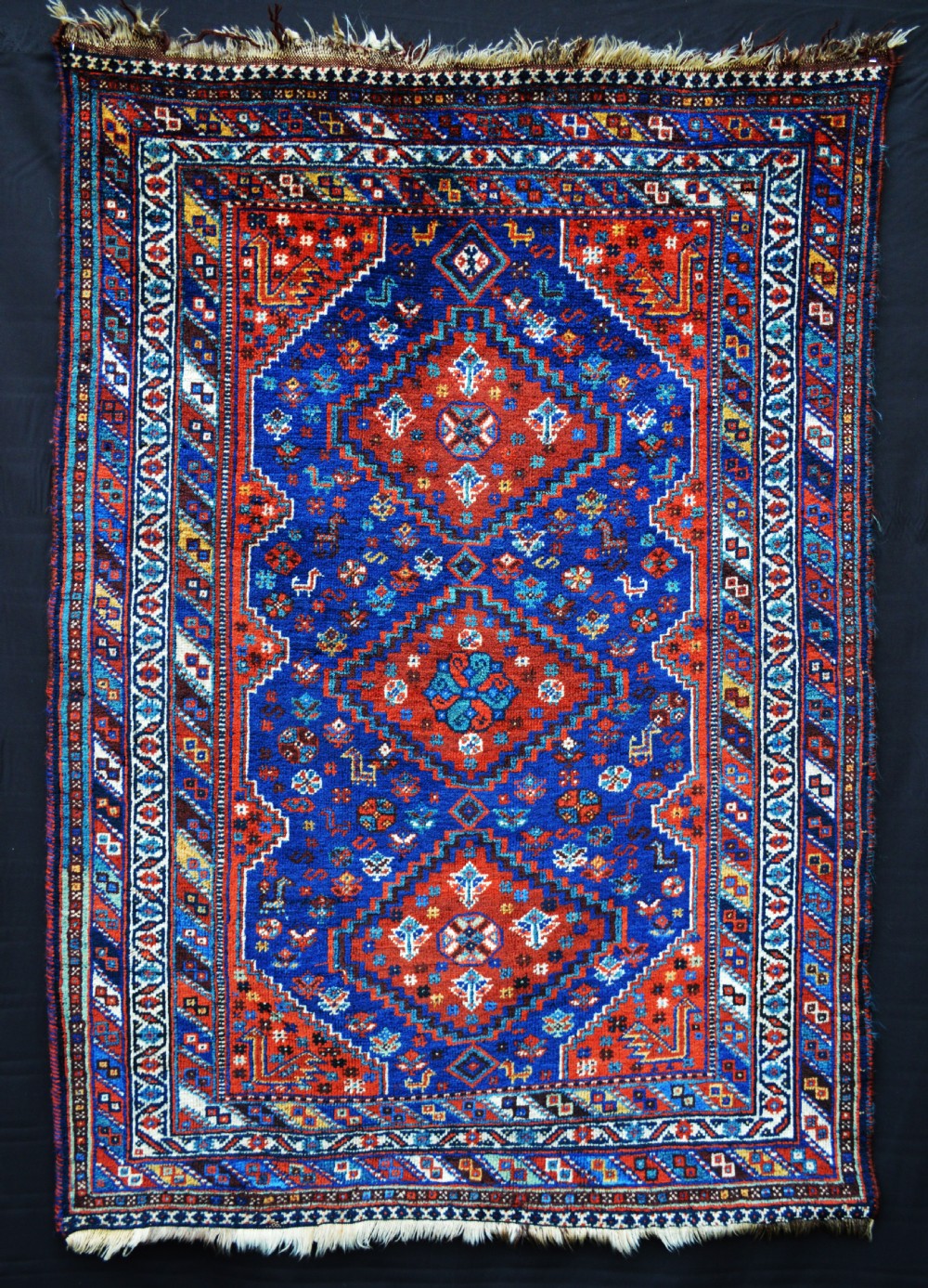 Antique Khamseh Confederacy Rug, Fars Province, South-West Persia.