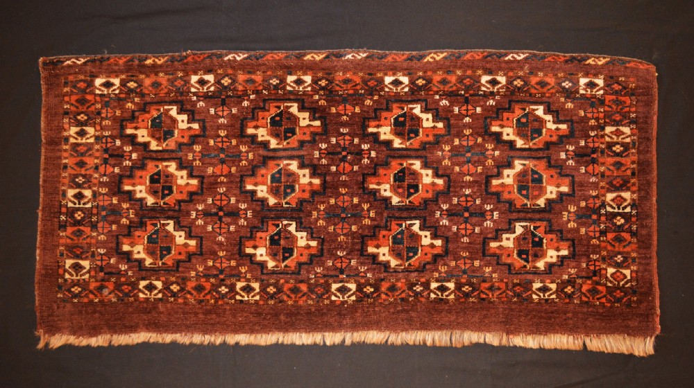 Antique Turkmen Torba, Arabachi Tribe, Middle Amu Darya Region, Turkmenistan, Central Asia.