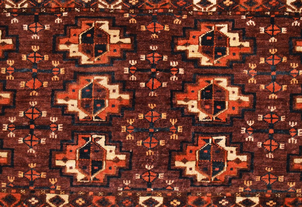 Antique Turkmen Torba, Arabachi Tribe, Middle Amu Darya Region, Turkmenistan, Central Asia. View II