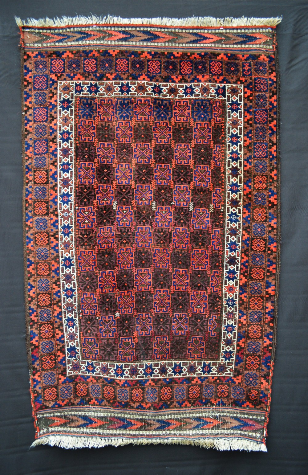Antique Baluch Tribal Rug, Khorassan Province, North-East Persia.
