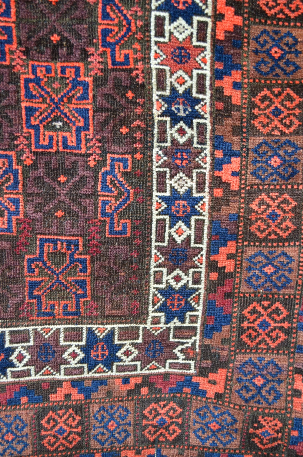 Antique Baluch Tribal Rug, Khorassan Province, North-East Persia. View III