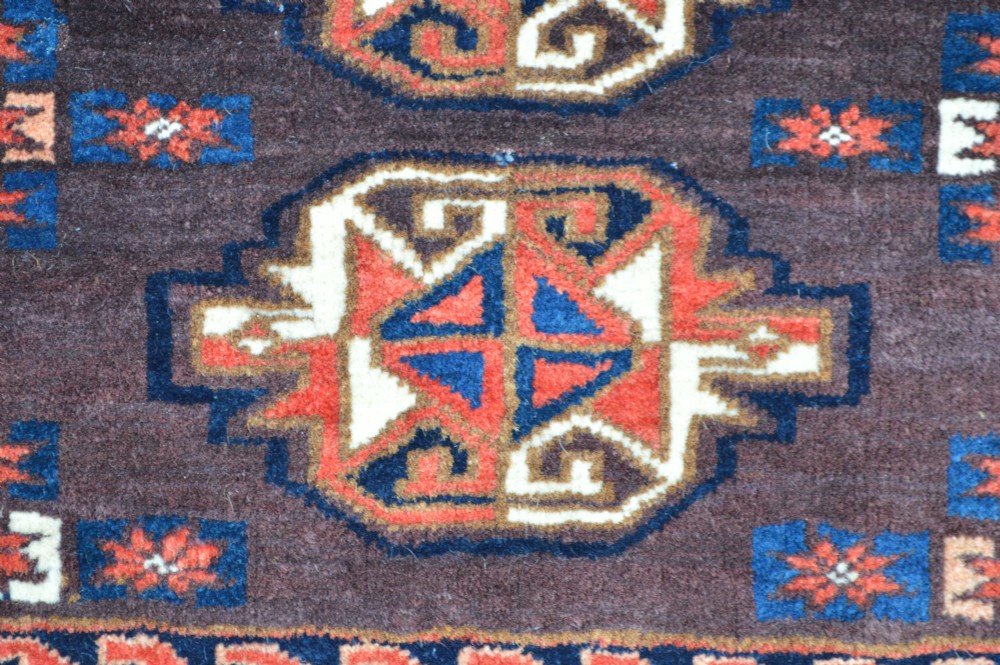 Antique Turkmen Chuval, Yomut Tribe, Trans-Caspian Steppes, Turkmenistan, Central Asia. View III