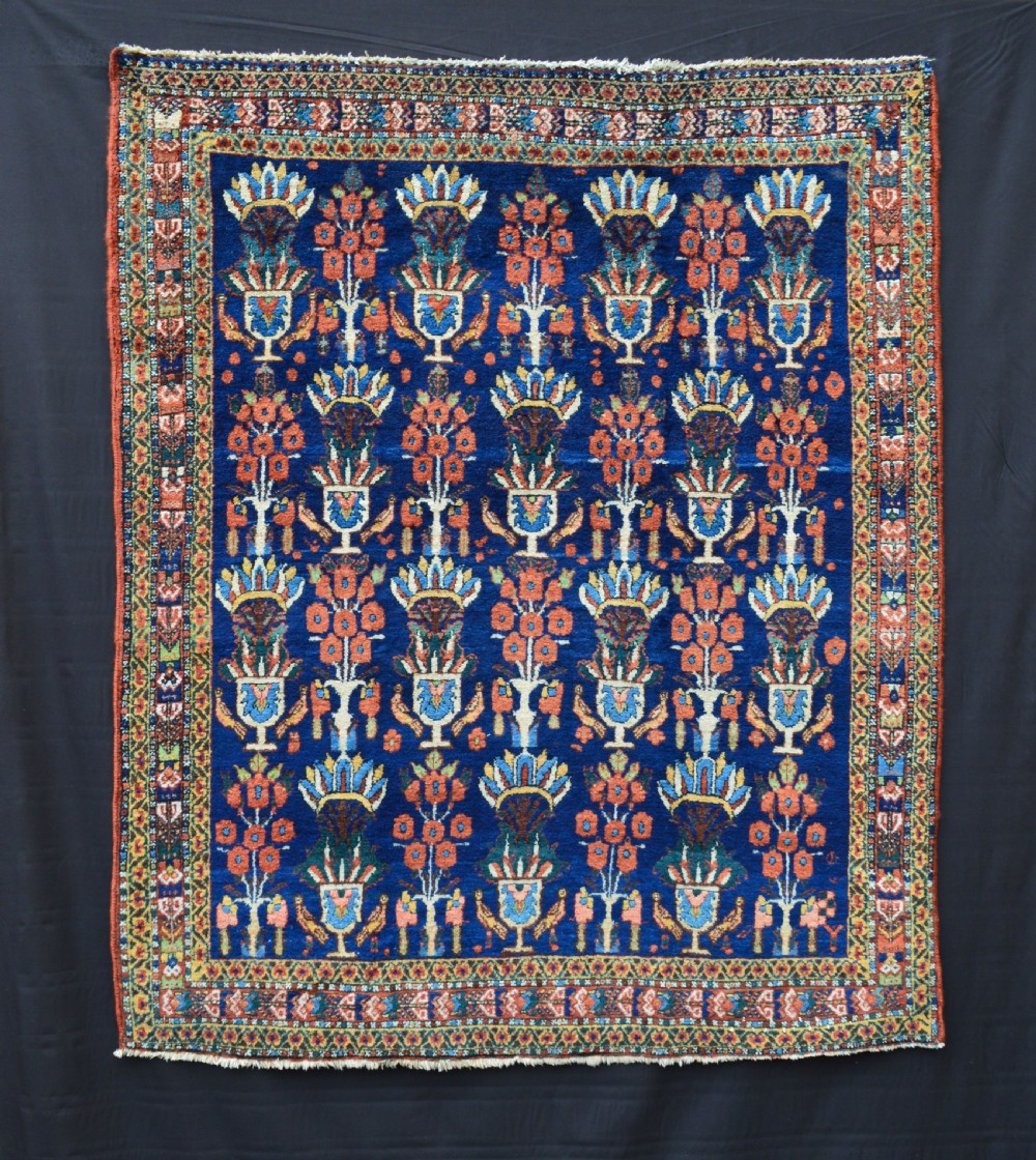 Antique Afshar Tribal Rug, Neiriz Region, Kerman Province, Southern Persia.