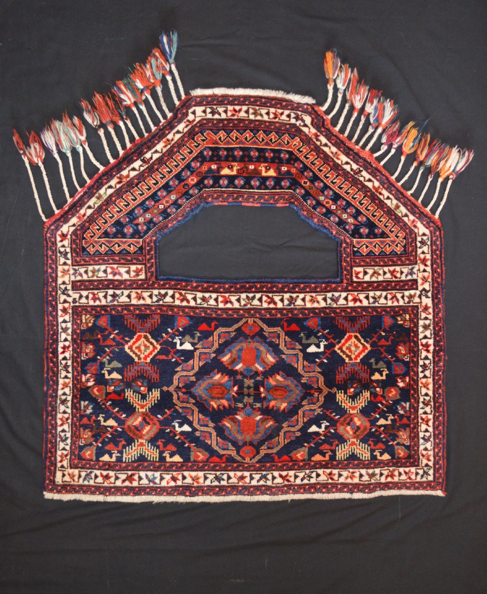 Antique Ceremonial Saddle-Cover, Afshar Tribes, Kerman Province, South Persia.