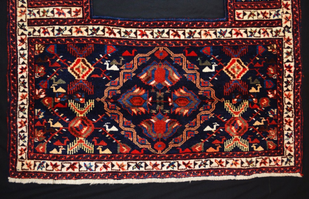Antique Ceremonial Saddle-Cover, Afshar Tribes, Kerman Province, South Persia. View II