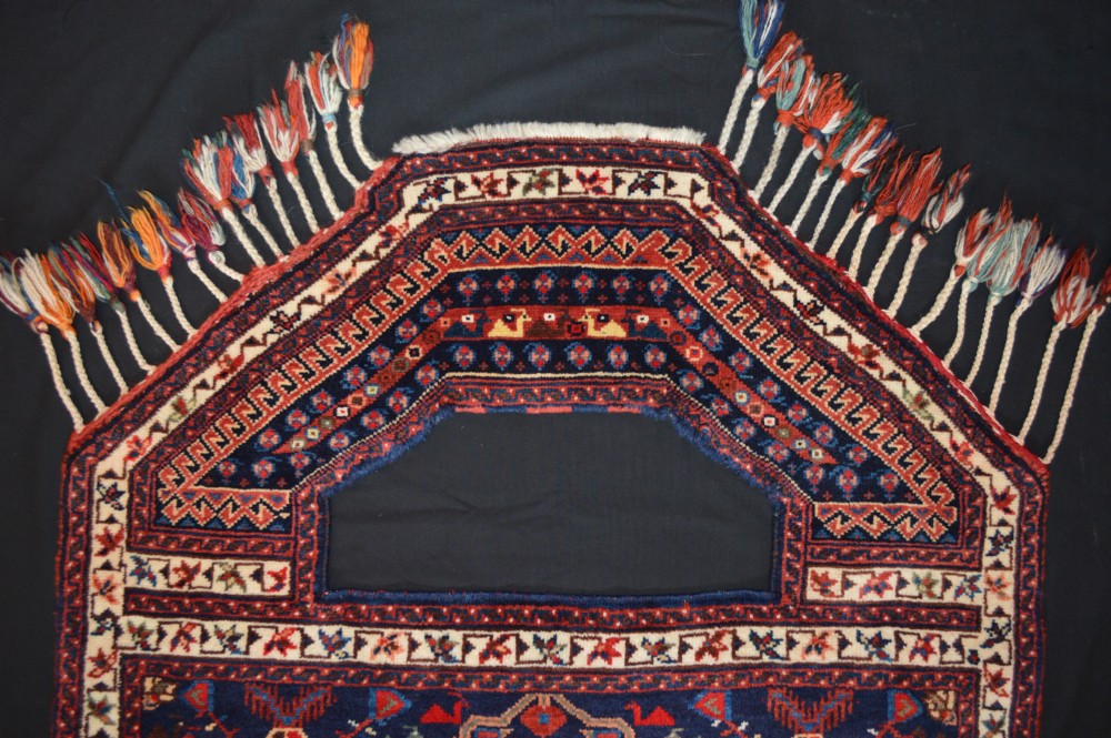 Antique Ceremonial Saddle-Cover, Afshar Tribes, Kerman Province, South Persia. View III