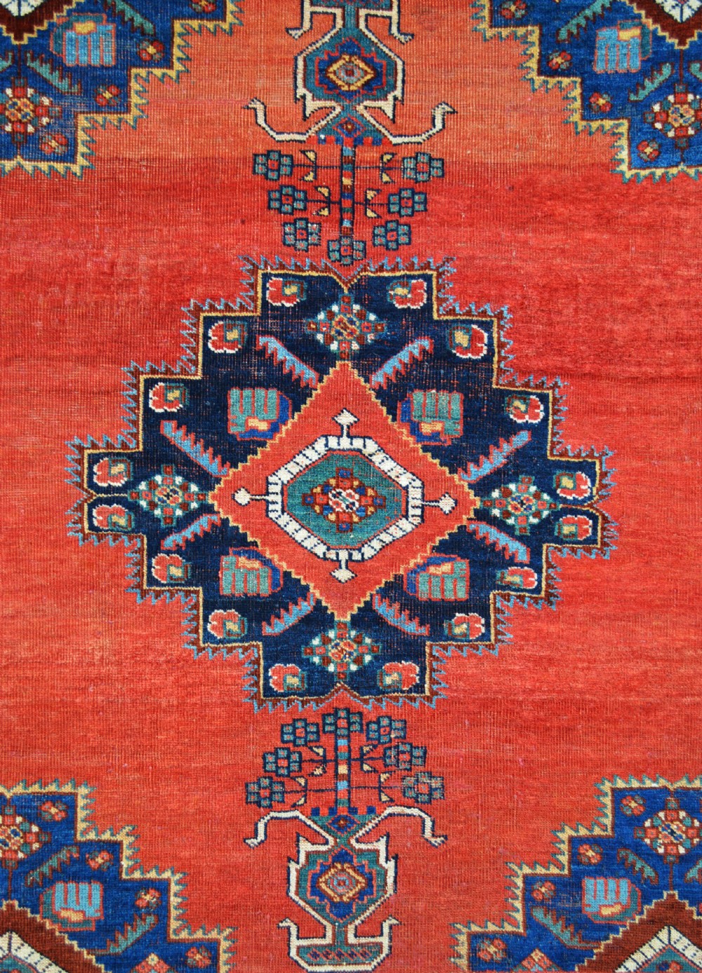 Antique Afshar Tribal Rug, Kerman Province, South Persia. View II