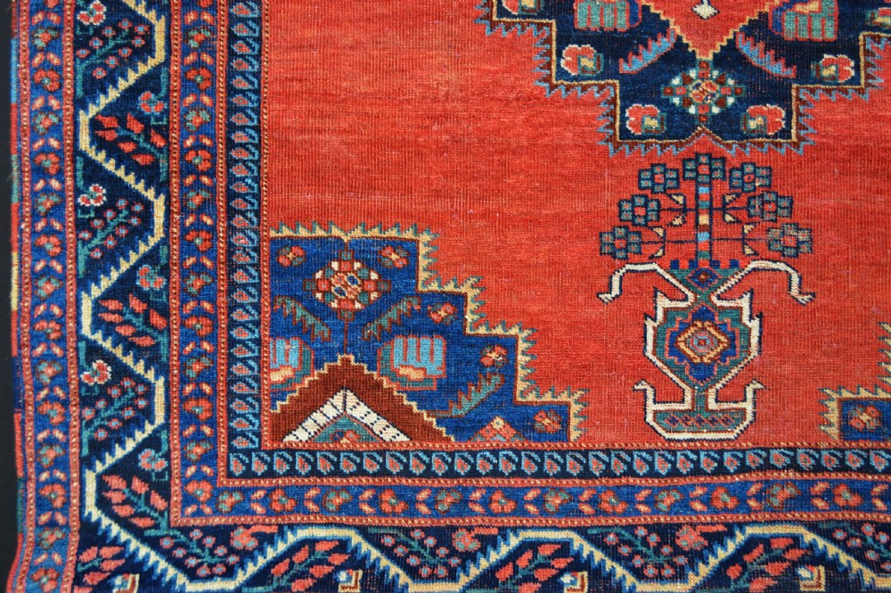 Antique Afshar Tribal Rug, Kerman Province, South Persia. View III