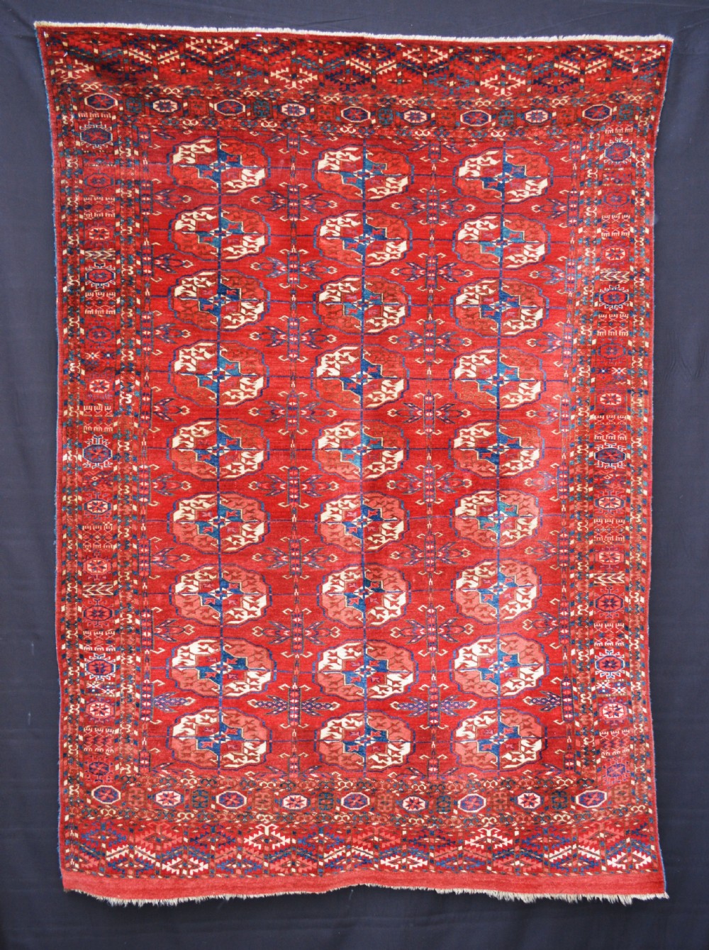 Antique Turkmen Rug, Teke Tribes, Merv Oasis, Turkmenistan, Central Asia,