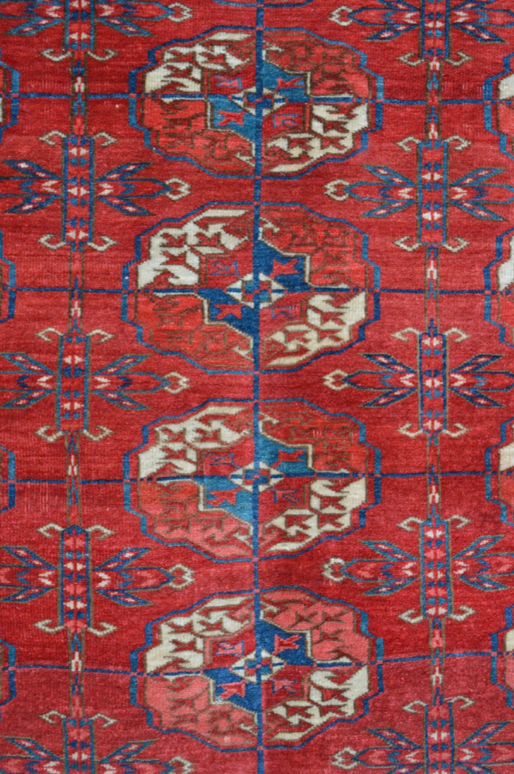 Antique Turkmen Rug, Teke Tribes, Merv Oasis, Turkmenistan, Central Asia, View II