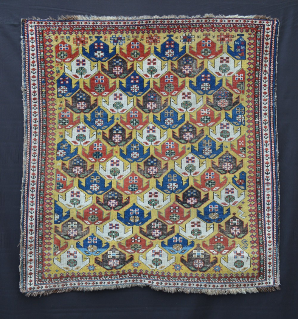 Antique Early Caucasian Rug, Shirvan, East Caucasus.