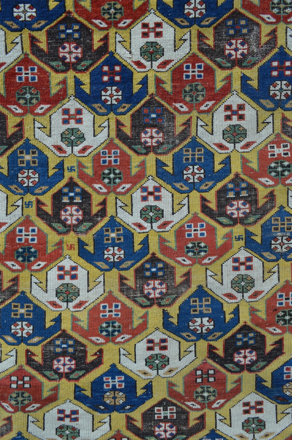 Antique Early Caucasian Rug, Shirvan, East Caucasus. View II