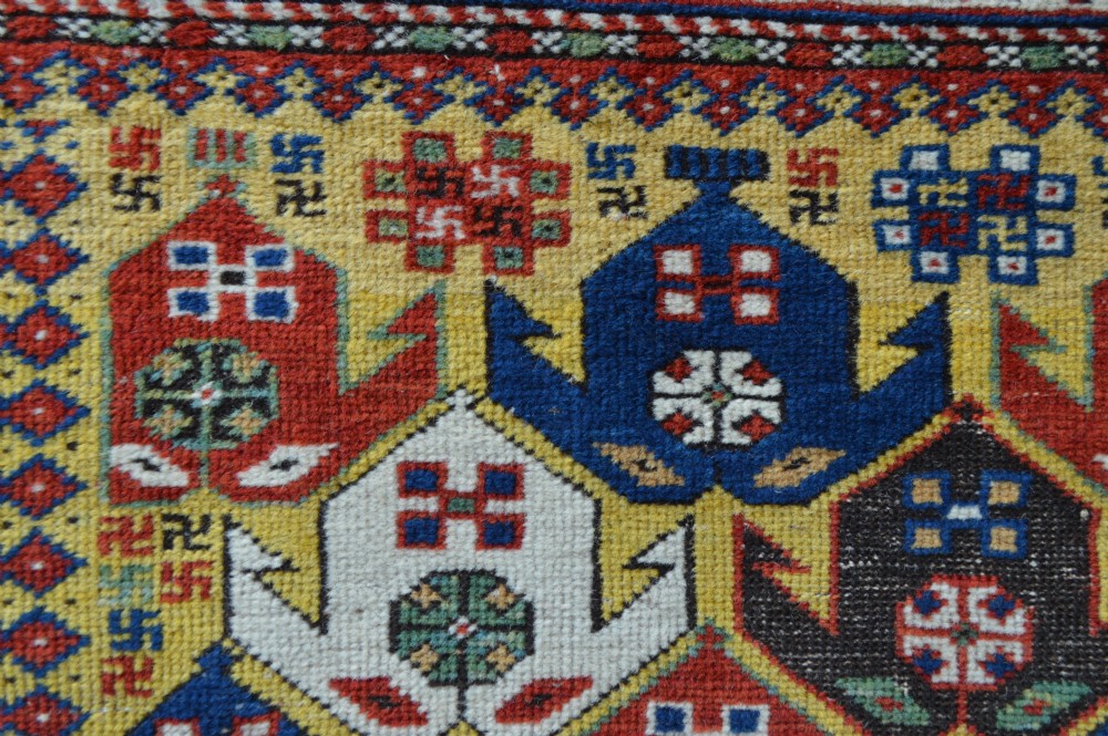 Antique Early Caucasian Rug, Shirvan, East Caucasus. View IV