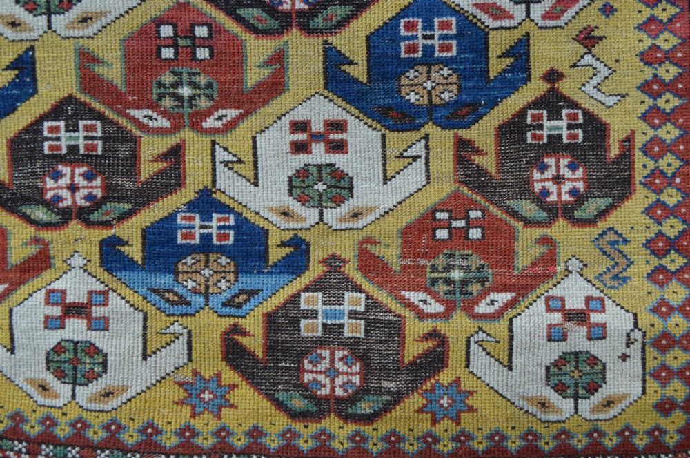 Antique Early Caucasian Rug, Shirvan, East Caucasus. View VI