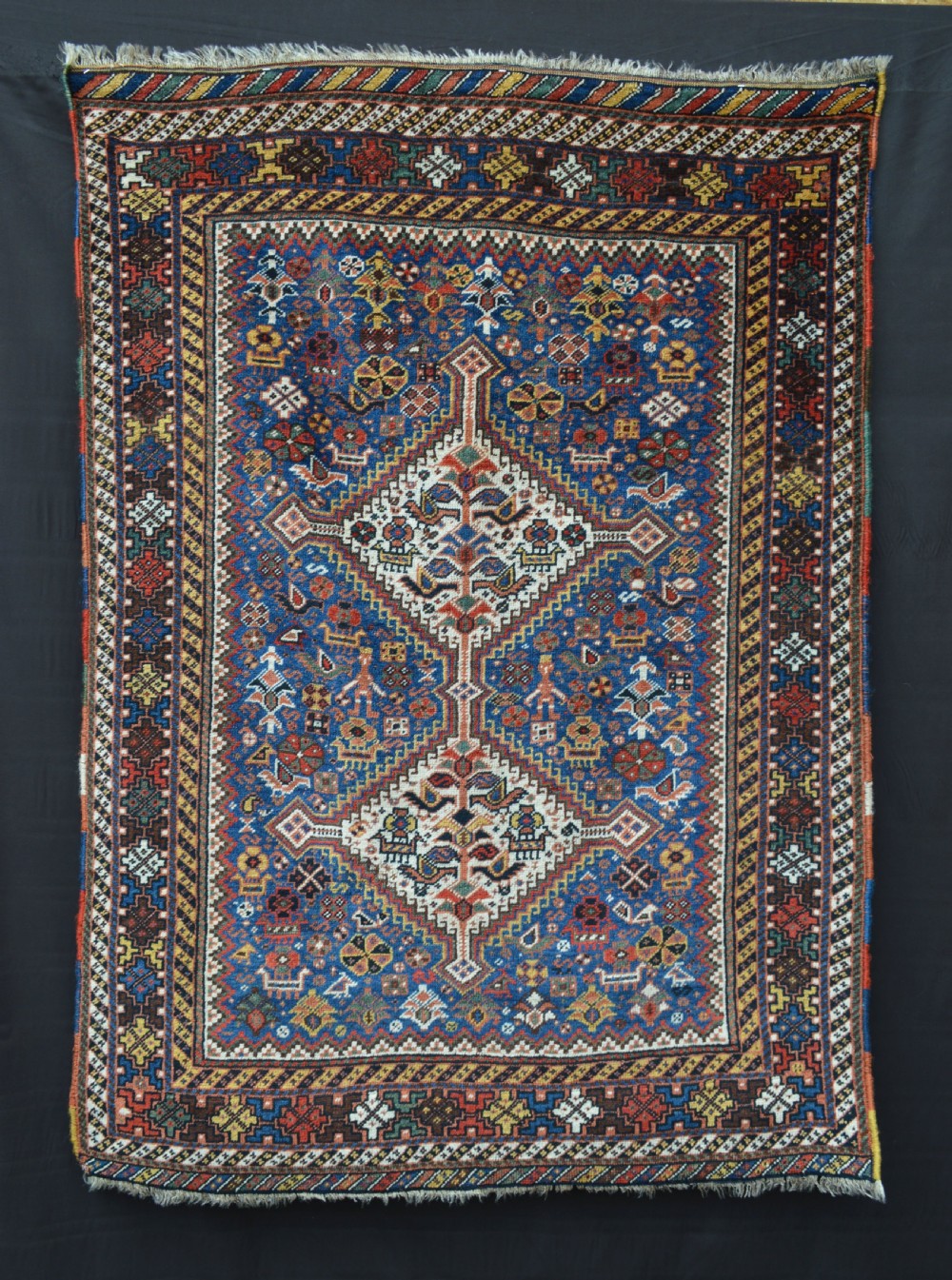 Antique Khamseh Confederacy Rug, Arab Jabareh Taifeh, Ghani sub-tribe, South-West Persia.