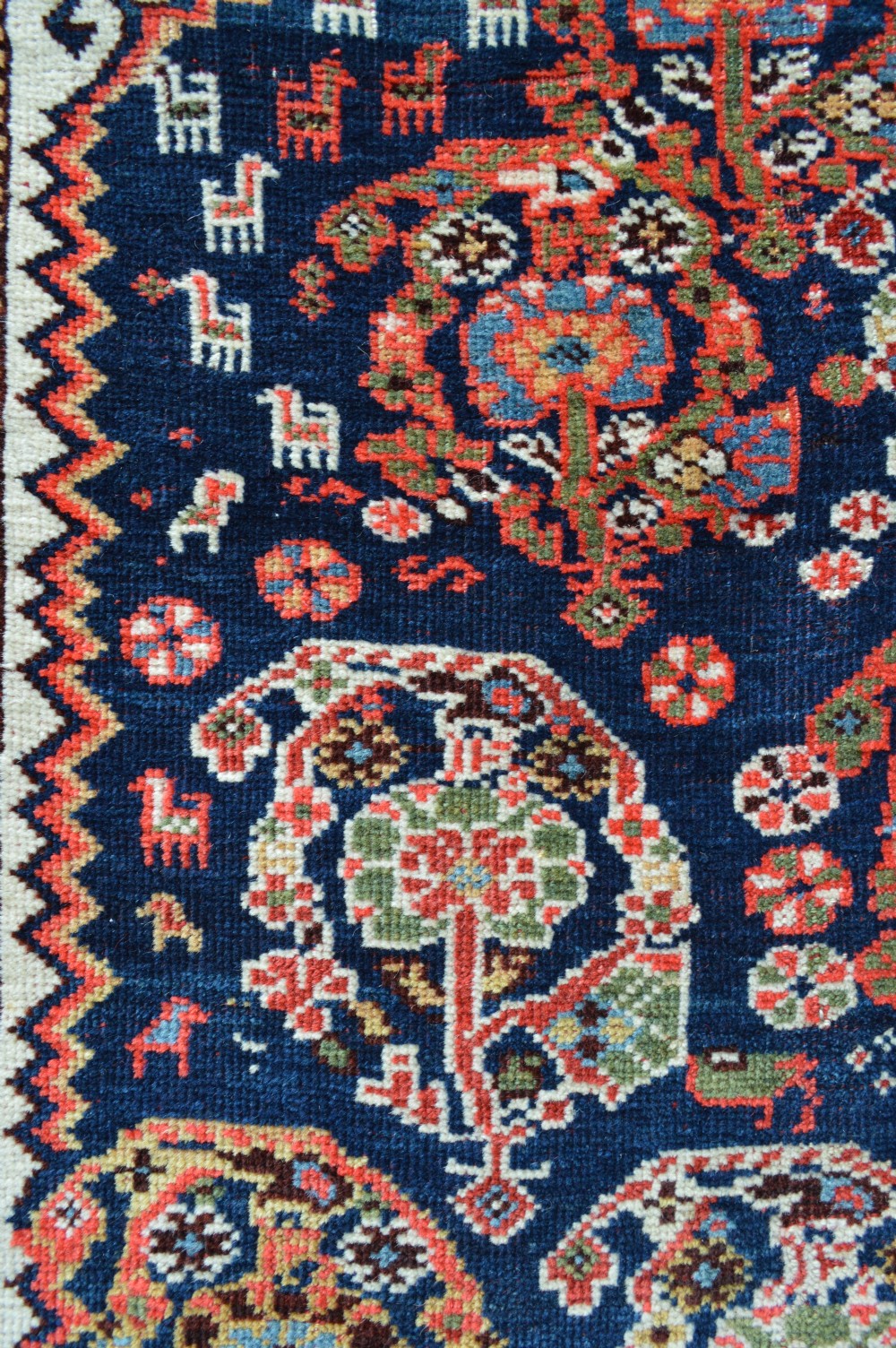 Antique Qashqa'i Rug, Possibly Shesh Boluki Tribe, Fars Province, South-West Persia. View III