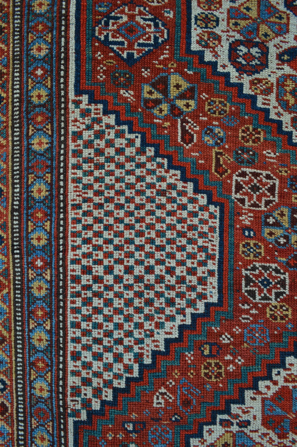 Antique Khamseh Confederacy Rug, Baharlu Taifeh, South-West Persia. View V