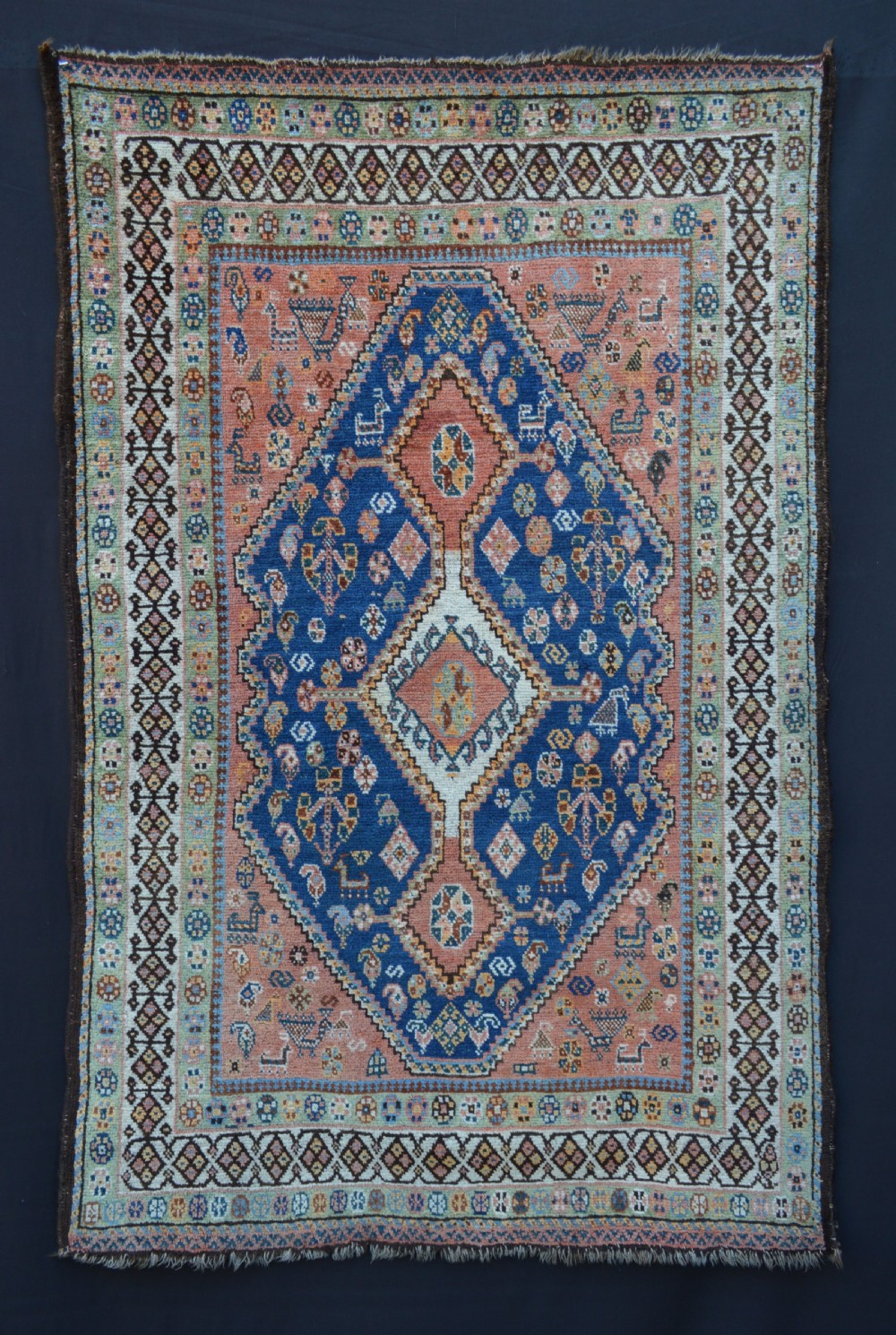 Antique Qashqa'i Rug, Bolvardi Taifeh, Fars Province, South-West Persia.