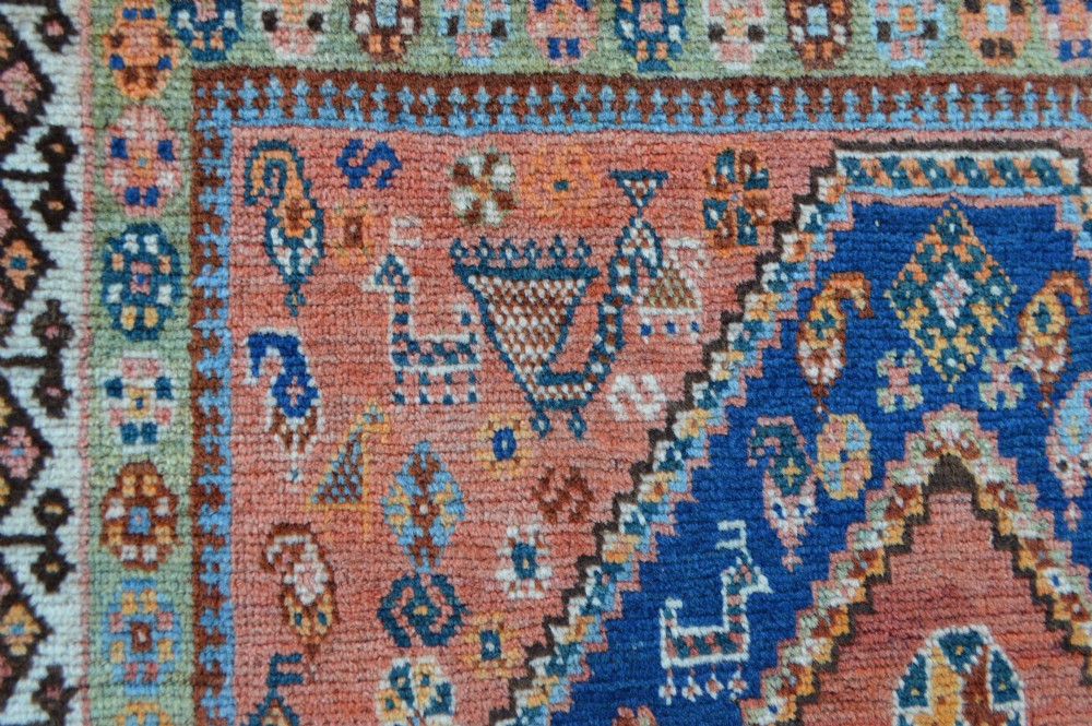 Antique Qashqa'i Rug, Bolvardi Taifeh, Fars Province, South-West Persia. View III