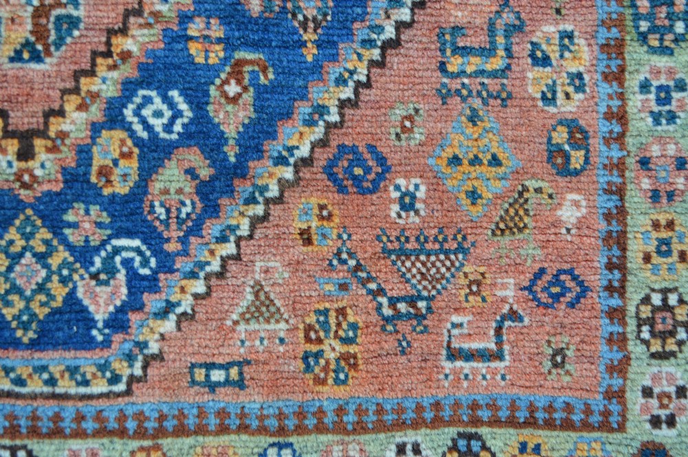 Antique Qashqa'i Rug, Bolvardi Taifeh, Fars Province, South-West Persia. View IV