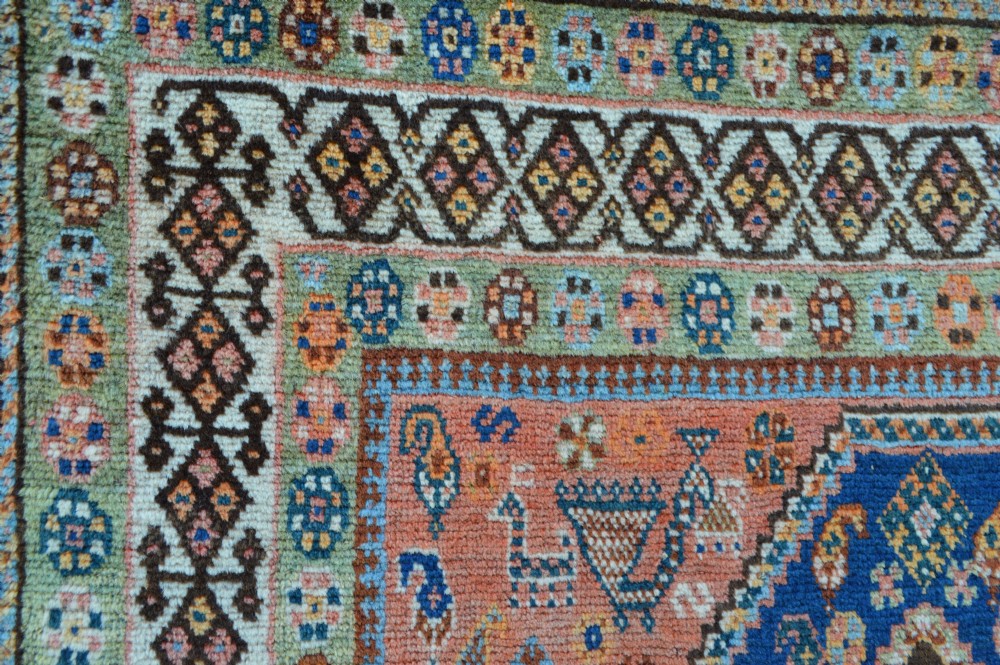 Antique Qashqa'i Rug, Bolvardi Taifeh, Fars Province, South-West Persia. View V
