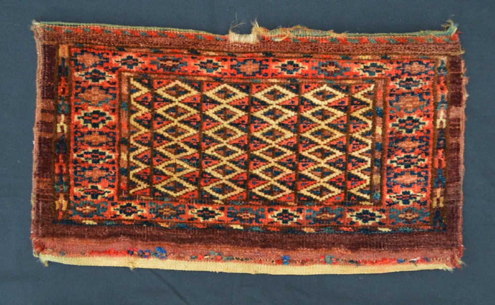 Pair of Antique Turkmen Kaps, Yomut Tribes, Trans-Caspian Steppes, Turkmenistan. View II