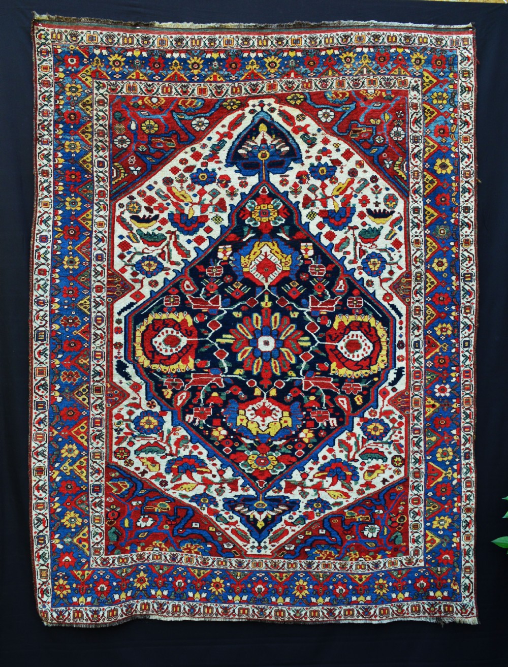 Antique Khamseh Confederacy Tribal Rug, Baharlu Sub-Tribe, South-West Persia.