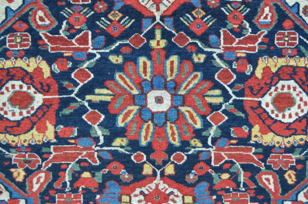 Antique Khamseh Confederacy Tribal Rug, Baharlu Sub-Tribe, South-West Persia. View II